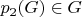 $p_2(G)\in G$
