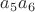 $a_5 a_6$