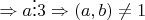 $\Rightarrow a\vdots 3\Rightarrow (a,b)\ne1$