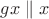 $gx \parallel x$