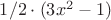 $1/2\cdot(3x^2-1)$