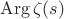 $\mathrm{Arg}\,\zeta(s)$