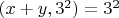 $(x+y,3^2)=3^2$
