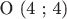 O (4 ; 4)
