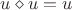 $u\diamond u=u$