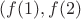 $(f(1),f(2)$