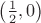 $\left( \frac{1}{2}, 0\right)$