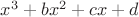 $x^3+bx^2+cx+d$