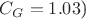 $\(C_G = 1.03\))$ $\(C_G = 1.03\))$