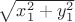 $\sqrt{x^2_1 + y_1^2}$