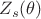 $Z_s(\theta)$