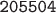 $\texttt{205504}$