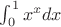 $\int_0^1 x^x dx$