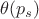 $\theta(p_s)$