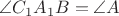 $\angle C_1A_1B=\angle A$