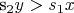 s_2y > s_1x