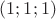 $М(1;1;1)$