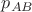 $p_{AB}$