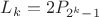 $L_k=2P_{2^k-1}$