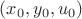 $ (x_0,y_0,u_0)$