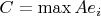 $C=\max{Ae_i}$