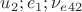 $u_2; e_1; \nu_e_{42}$