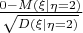 $\frac{0 - M(\xi | \eta = 2)}{\sqrt{D(\xi | \eta = 2)}}$