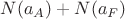 $N(a_A)+N(a_F)$