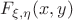 $F_{\xi,\eta} (x,y) $