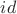 $\mathr{id}$