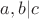 $a, b|c$