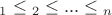$λ_1 \leq λ_2 \leq ... \leq λ_n$ $λ_1 \leq λ_2 \leq ... \leq λ_n$