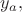 $y_a,$