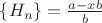 $\{H_n\}=\frac{a-xb}{b}$