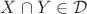 $X \cap Y \in \mathcal{D}$