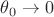 $\theta_0\to0$