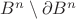 $B^n\setminus\partial B^n$