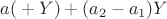 $a(Х+Y)+(a_2-a_1)Y$