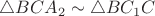 $\triangle BCA_2 \sim \triangle BC_1C$