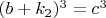 $(b + k_2)^3 = c^3$