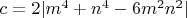 $c=2|m^4+n^4-6{m^2}{n^2}|$