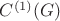 $C^{(1)}(G)$