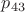 $p_{43}$