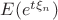 $E(e^{t\xi_n})$