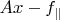 $Ax - f_{\parallel}$