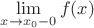 $\lim\limits_{x\to x_0-0}f(x)$