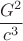 $$\frac{G^2}{c^3}$$