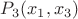 $P_3(x_1, x_3)$ $P_3(x_1, x_3)$
