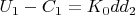 $U_1 - C_1 = K_0dd_2$
