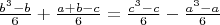 $\frac{b^3-b}6+\frac{a+b-c}6=\frac{c^3-c}6-\frac{a^3-a}6$